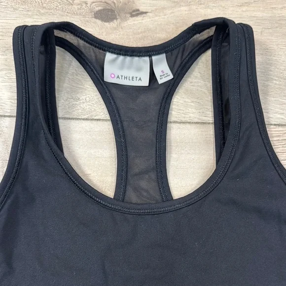 Athleta Women’s Inversion Mesh Racerback Black Tank Top - Picture 4 of 9